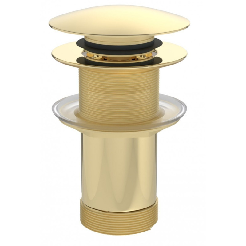 Złoty Syfon Teleskopowy Space Saver z Korkiem - Elegancja i Funkcjonalność w Twojej Łazience