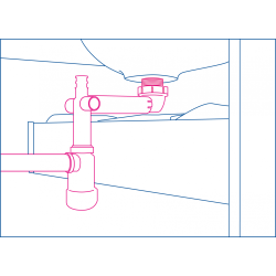 Złoty Syfon Teleskopowy Space Saver z Korkiem - Elegancja i Funkcjonalność w Twojej Łazience