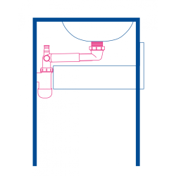 Złoty Syfon Przestrzeniowy z Przelewem – Oszczędzaj Miejsce z Elegancją