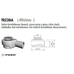 Syfon brodzikowy CLICK-CLACK 19238 - Elegancja i funkcjonalność w Twojej łazience!