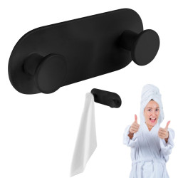 Laveo Miri wieszak podwójny czarna