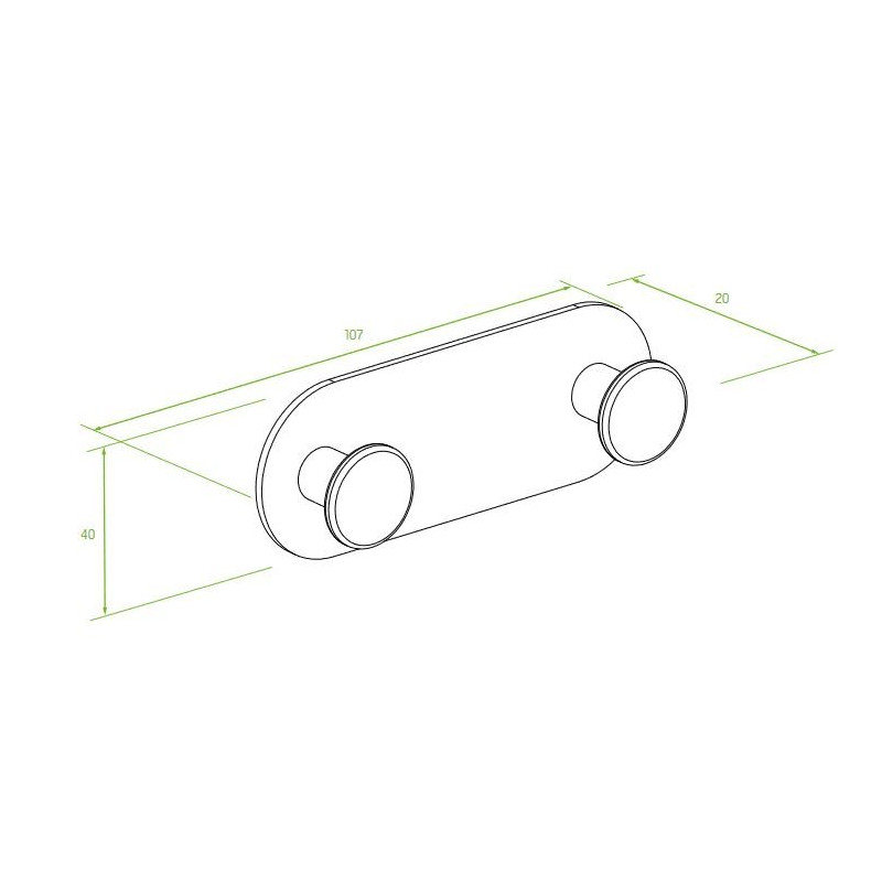 Podwójny Wieszak na Ręczniki Premium – Czarny Design, Łatwy Montaż!