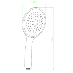 Odkryj Luksus Prysznica z Głowicą Natryskową Mykonos Exe AS-10-001