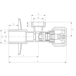 Innowacyjny zawór kątowy czerpalny 1/2" x 3/8" – idealny do podłączenia baterii!
