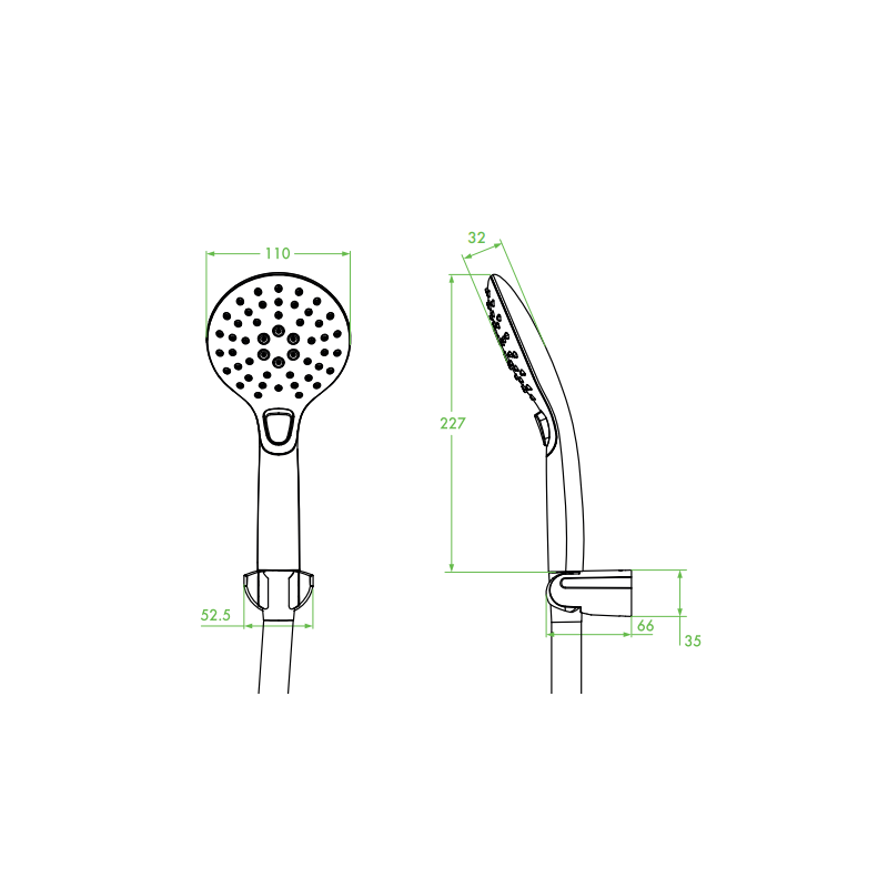 Zestaw natryskowy punktowy BOHO Chrom - Nowoczesny Odświeżacz Twojej Łazienki!