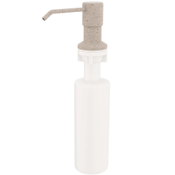 Elegancki Dozownik Na Płyn Latte Beżowy z Serii Drop - Stylowa Higiena w Twoim Domu!