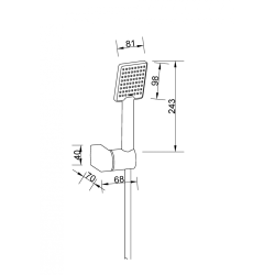 Elegancki zestaw prysznicowy Patras Black – styl i funkcjonalność w jednym