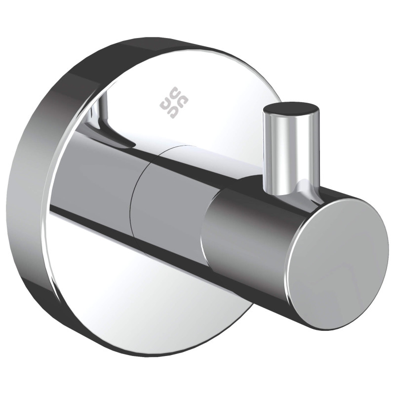 Stylowy Chromowany Haczyk Łazienkowy Błyszcząca Stal 304 z Zestawem Montażowym