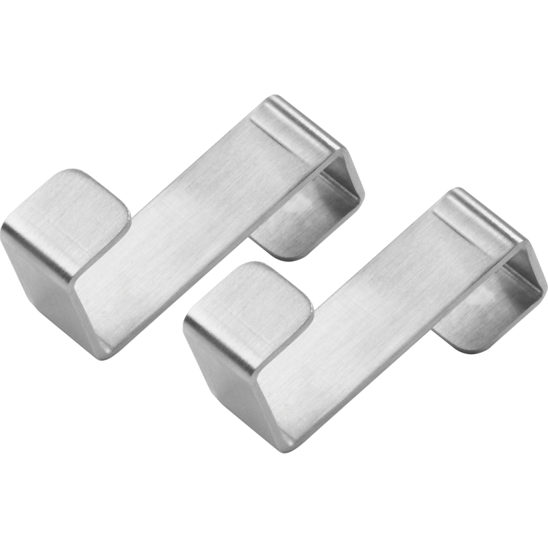 Wielofunkcyjne Wieszaki Krawędziowe z Satynowej Stali - Komplet 2 szt.