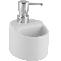 Kuchinox Yogo dozownik ceramiczny biała matowe/ chrom