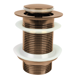 Elegancki korek klik-klak w różowym złocie – luksusowy akcent do łazienki