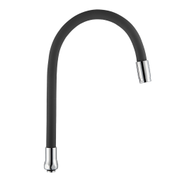 Kuchinox Wylewka elza wylewka elastyczna do baterii zlewozmywakowej stojącej czarny