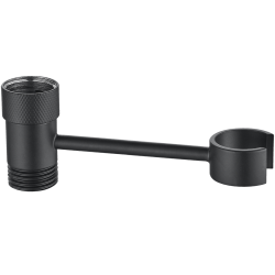 Czarny Uchwyt z Mosiądzu na Słuchawki - Elegancja i Funkcja do Twojej Łazienki