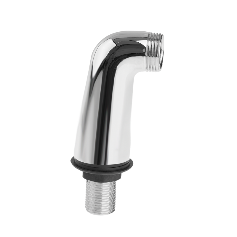 Chromowane przyłącze kątowe do baterii ściennej na wannie 3/4" x 1/2" - Kod: CZB 010D