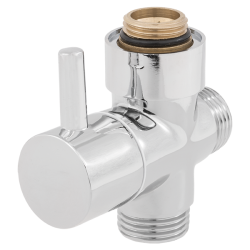 Chromowany Przełącznik Funkcji z Głowicą Ceramiczną do Kolumn Prysznicowych