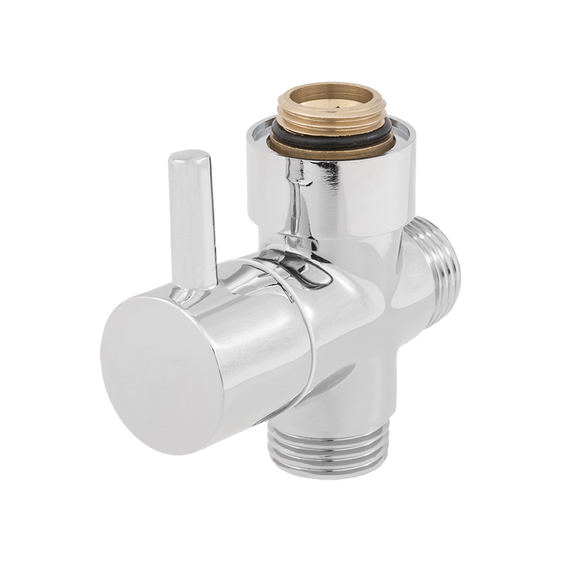 Chromowany Przełącznik Funkcji z Głowicą Ceramiczną do Kolumn Prysznicowych