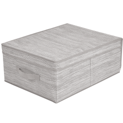 Beżowe Pudełko MIAMI z Włókniny z Pokrywką – Elegancja z Praktycznym Uchwytkem