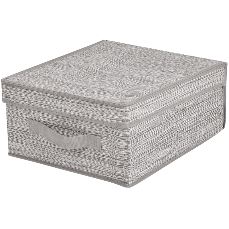 Eleganckie beżowe pudełko Miami z pokrywką i uchwytem - idealne na każdą przestrzeń!