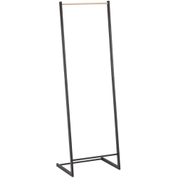 Elegancka garderoba LIVIA 160 cm czarno-brązowa z wytrzymałego metalu