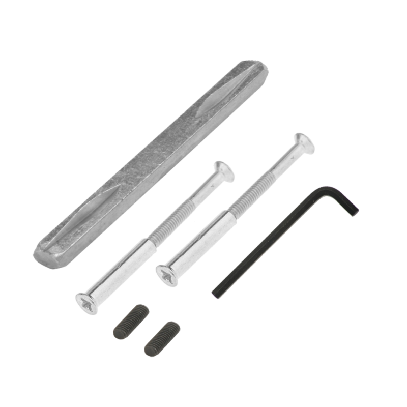 Klamki Premium - Zestaw montażowy z trzpieniem 95mm, satynowe wykończenie, gwarancja 2 lata