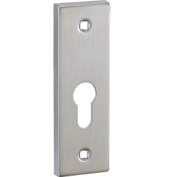 Elegancki Szyld Drzwiowy Satyna/Chrom LZ5 - Wkładka, Typ Podłużny, Gwarancja 2 Lata