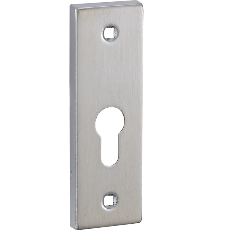 Elegancki Szyld Drzwiowy Satyna/Chrom LZ5 - Wkładka, Typ Podłużny, Gwarancja 2 Lata