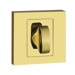 Złoty Szyld do Drzwi WC, Elegancki, Montaż Imbus, 55x55 mm