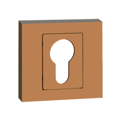 Elegancki kwadratowy szyld miedziany – nowoczesna ochrona Twoich drzwi!