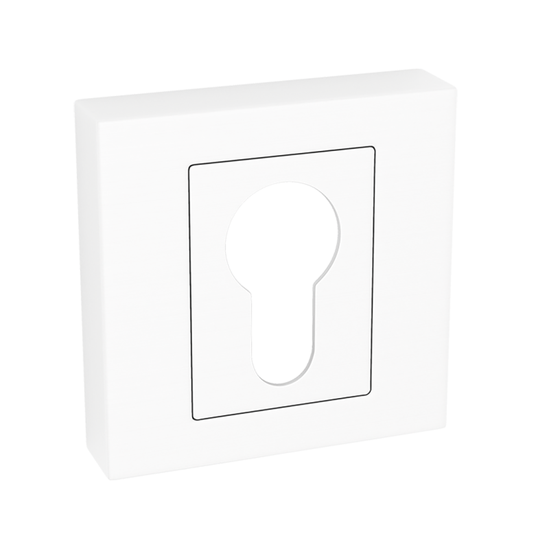 Kwadratowy Szyld z Nowoczesnym Białym Wykończeniem - Wykonany z Aluminium, Idealny do Wnętrz