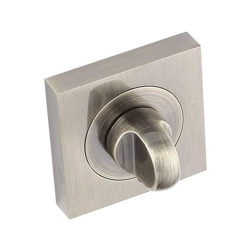 Kwadratowa Patynowana Rozeta WC do Drzwi Wewnętrznych - Elegancki Akcent do Twojego Wnętrza