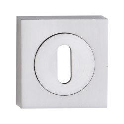 Kwadratowy Szyld z Satynowym Wykończeniem - Elegancja i Bezpieczeństwo dla Twoich Drzwi