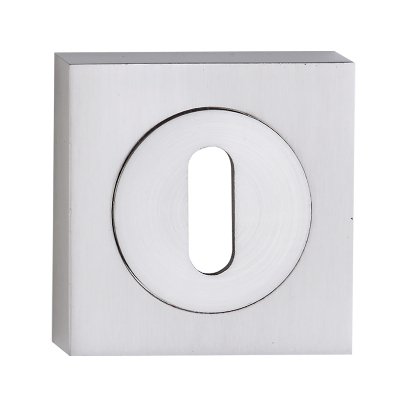 Kwadratowy Szyld z Satynowym Wykończeniem - Elegancja i Bezpieczeństwo dla Twoich Drzwi