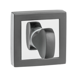 Szyld Wewnętrzny WC Elegance: Grafit/Chrom, Kompletny Zestaw dla Stylowego Wnętrza