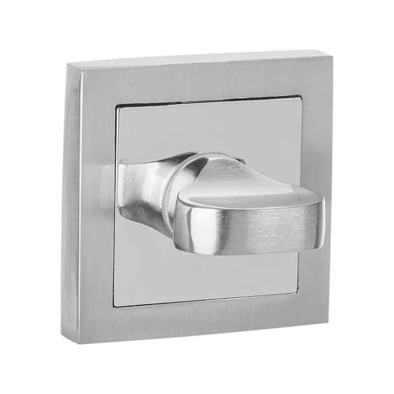 Kwadratowy Szyld WC Satyna/Chrom – Doskonały Akcent do Twojego Domowego Spa!