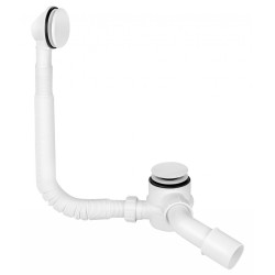 Polimat Gracja Wanna 180x80 Akrylowa z białą obudową w zestawie z syfonem i nóżkami Antybakteryjna