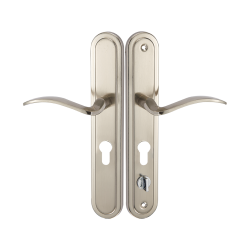 Elegancka Klamka IRMA Satyna - Solidność i Styl do Drzwi Zewnętrznych