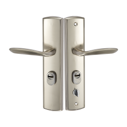 Fiona Elegance - Lewa Klamka Zewnętrzna Satynowa: Nowoczesna i Trwała!