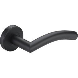 FARO Elegance: Luksusowe Czernione Klamki do Drzwi Wewnętrznych, Stal Nierdzewna z Gwarancją