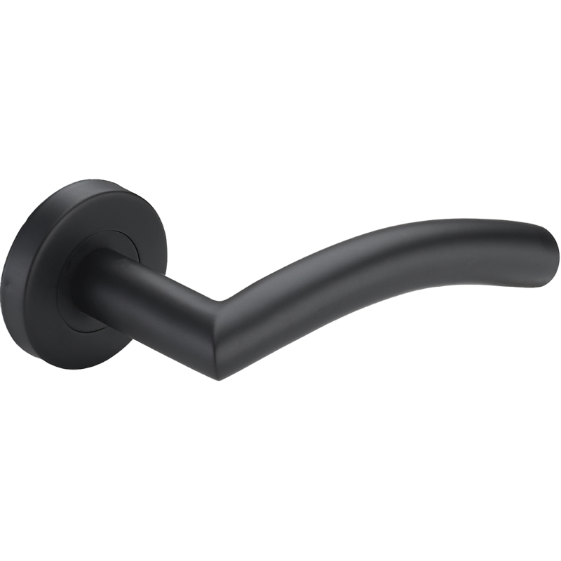 FARO Elegance: Luksusowe Czernione Klamki do Drzwi Wewnętrznych, Stal Nierdzewna z Gwarancją