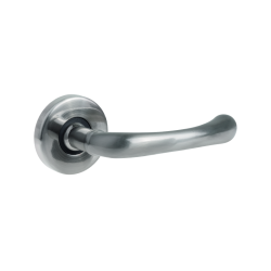 Stylowa Klamka Satynowa z Rozetą - Ekonomiczne Rozwiązanie dla Twoich Drzwi Wewnętrznych