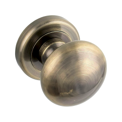 Elegancka Gałka Retro Patyna na Rozecie do Drzwi Wewnętrznych z Aluminium