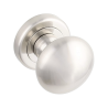 Gałka Satynowa Retro na Rozecie - Klasyka i Elegancja dla Twoich Drzwi