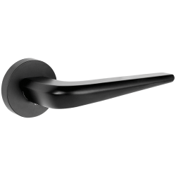 VERDON Premium - Czarne Klamki do Drzwi Wewnętrznych z Aluminium