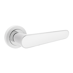 Klamka Tara - Luksusowa Chrom/Biała Do Wnętrz - Styl i Trwałość na Lata