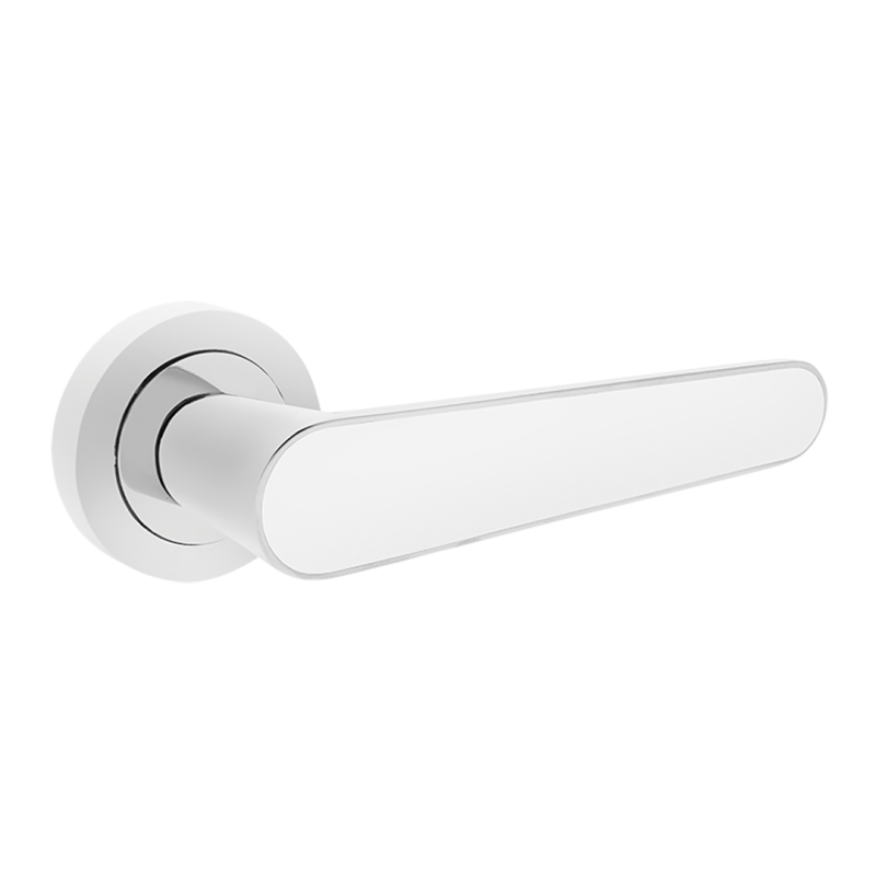 Klamka Tara - Luksusowa Chrom/Biała Do Wnętrz - Styl i Trwałość na Lata