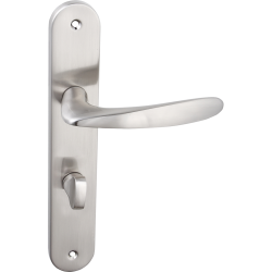 Elegancka Klamka Goa WC w Satynowym Wykończeniu do Eleganckich Wnętrz