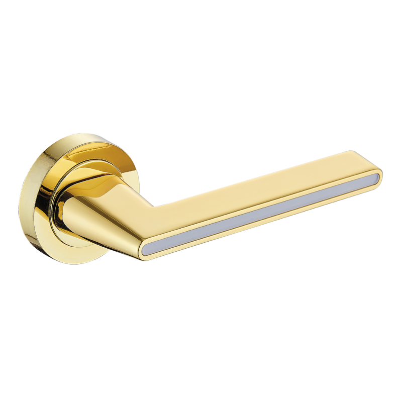 Luksusowa Klamka Elika Biało-Złota - Elegancja i Wytrzymałość Dla Twoich Drzwi