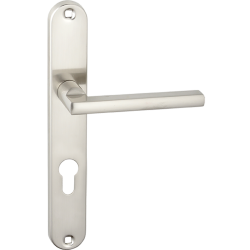 Satynowa Klasyka ADA - Ekonomiczna Klamka na Szyldzie Długim do Drzwi Wewnętrznych