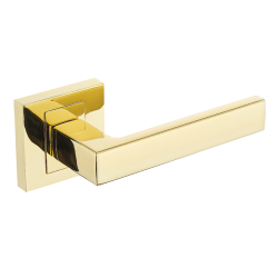 Klamka Premium QUBIK II – Złoty Blask i Elegancja do Twoich Drzwi Wewnętrznych