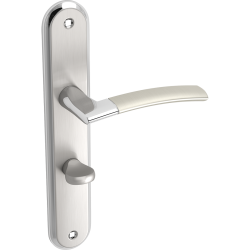 Elegancka Klamka Luxor WC Satyna/Chrom - Doskonałość dla Twoich Drzwi Wewnętrznych